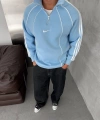 NKE FERMUARLI SWEATSHİRT MAVİ
