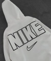 NKE OVERSİZE KAPÜŞONLU SWEATSHİRT BEYAZ