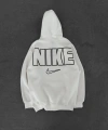 NKE OVERSİZE KAPÜŞONLU SWEATSHİRT BEYAZ
