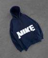 NKE OVERSİZE KAPÜŞONLU SWEATSHİRT LACİVERT