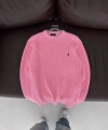 PLO Oversize Triko Örme Kazak Pembe