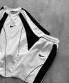 POLO YAKA BİYELİ NK NAKIŞ LOGO ŞORTLU TAKIMI BEYAZ