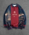 ŞEHİR BASKILI BARCA SWEATSHİRT