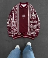 ŞEHİR BASKILI PARİS SWEATSHİRT KIRMIZI