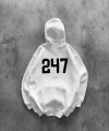 FOCUSED BASKILI OVERSIZE KAPÜŞONLU SWEATSHIRT BEYAZ