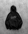 SIRT BASKILI OVERSIZE FERMUARLI HIRKA SIYAH