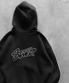 SIRT BASKILI OVERSIZE FERMUARLI HIRKA SIYAH