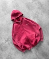 YIKAMA EFEKTLI OVERSIZE FERMUARLI HIRKA BORDO
