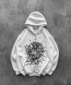 Spider Oversize Hırka Beyaz