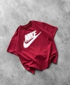 NK LOGO OVERSİZE TSHİRT KIRMIZI