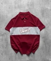 STW POLO YAKA ORTA ŞERİT TSHİRT KIRMIZI