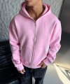 SUPREME OVERSİZE HIRKA PEMBE