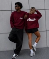 STW BİSİKLET YAKA SWEAT BORDO
