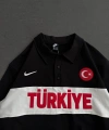 TÜRKİYE ORTA POLO YAKA TSHİRT SİYAH