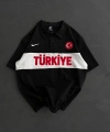 TÜRKİYE ORTA POLO YAKA TSHİRT SİYAH