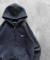 YIKAMA EFEKTLI OVERSIZE FERMUARLI HIRKA FÜME