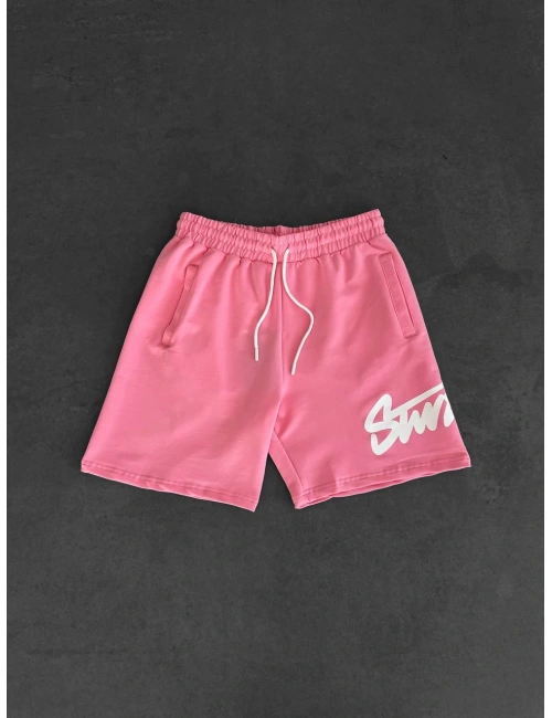 STW BÜYÜK LOGO ŞORT PEMBE