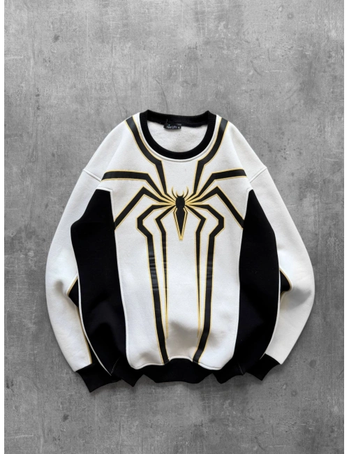 Spider Sweatshirt Beyaz