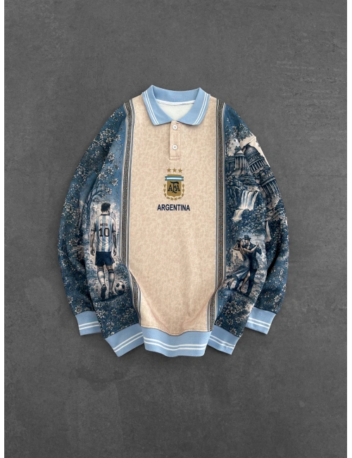 ŞEHİR BASKILI ARJANTİN SWEATSHIRT
