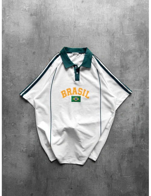 BREZILYA OVERSIZE TSHIRT BEYAZ