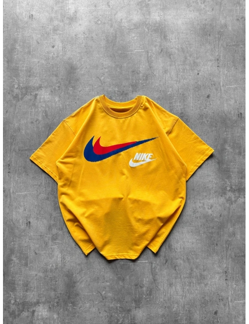 ÇİFT NK LOGO TSHİRT SARI