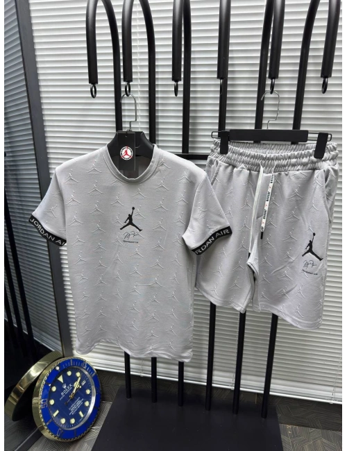JORDAN ŞORTLU TAKIM GRİ