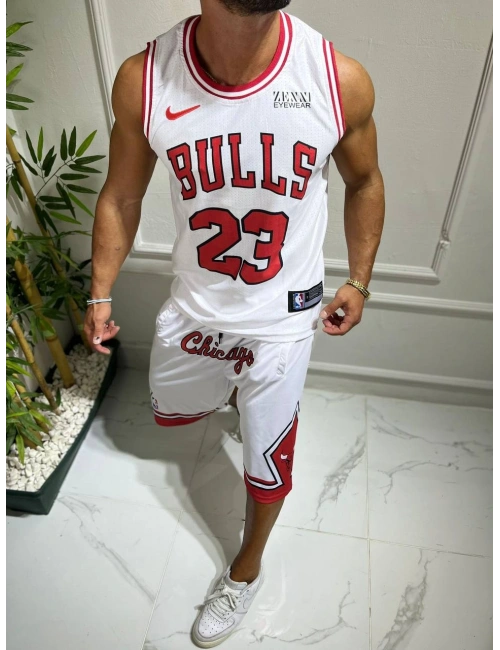 BULLS ŞORTLU TAKIM BEYAZ
