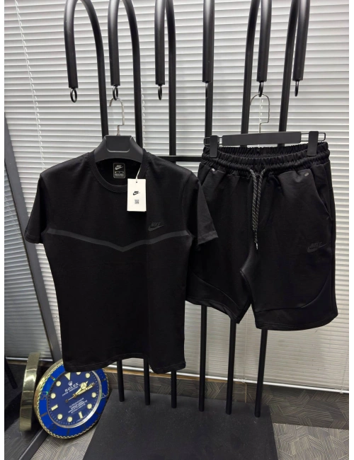 TECH FLEECE ŞORTLU TAKIM SİYAH