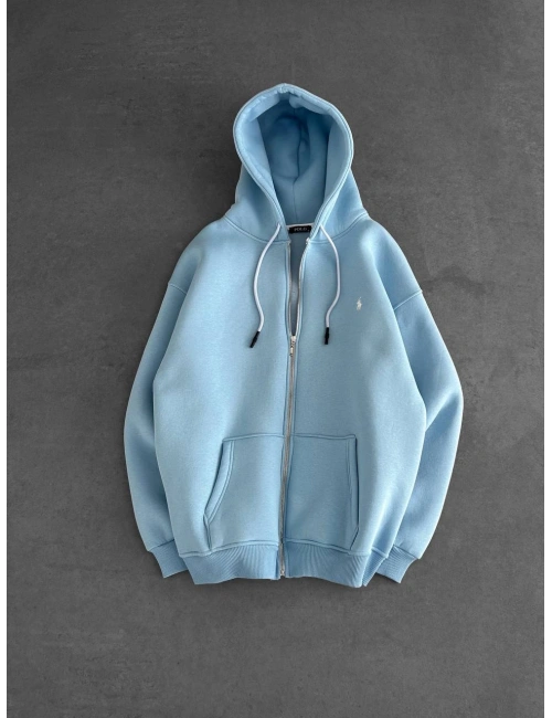 Plo Oversize Hırka Bebe Mavisi