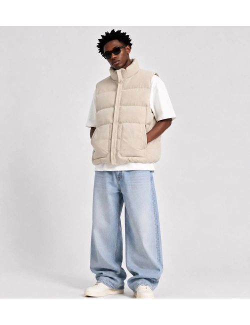 PUFFER YELEK KREM