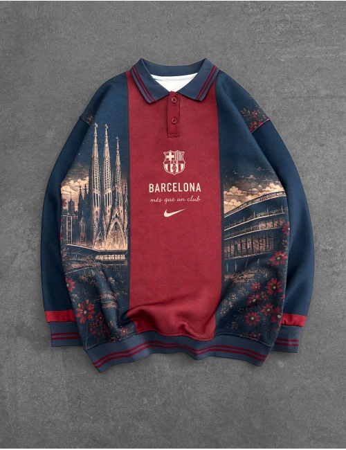 ŞEHİR BASKILI BARCA SWEATSHİRT