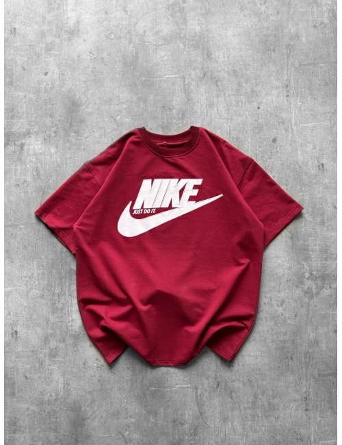 NK LOGO OVERSİZE TSHİRT KIRMIZI