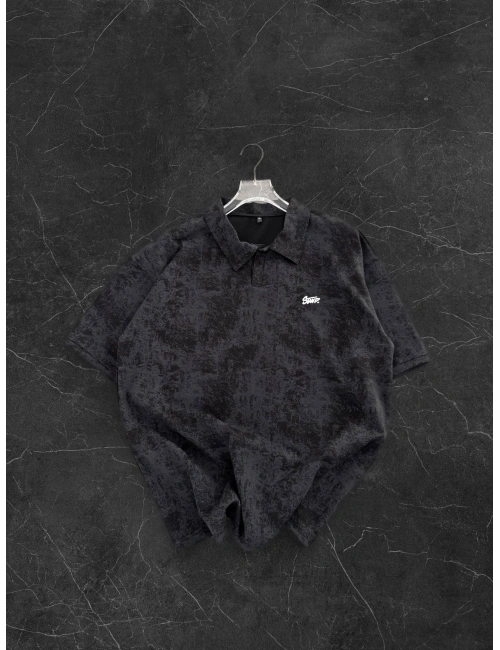 STW YIKAMALI POLO YAKA TSHİRT SİYAH