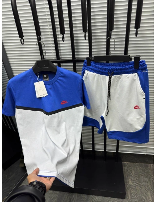 TECH FLEECE ŞORTLU TAKIM MAVİ