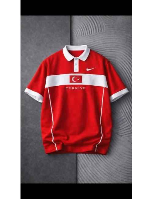 TÜRKİYE POLO YAKA TSHİRT KIRMIZI