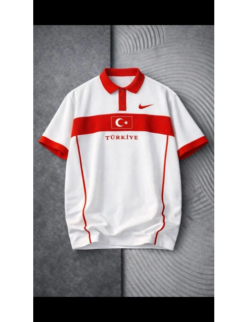 TÜRKİYE POLO YAKA TSHİRT BEYAZ