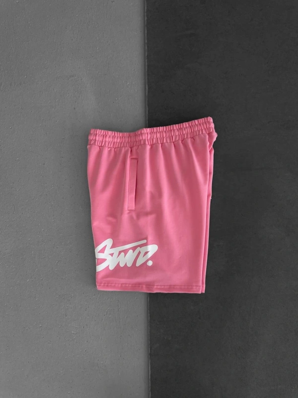 STW BÜYÜK LOGO ŞORT PEMBE