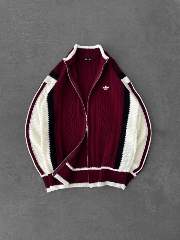 ADDS Örme Ceket Bordo