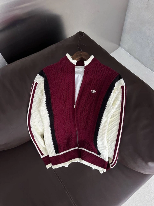ADDS Örme Ceket Bordo
