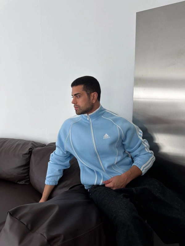 ADDS OVERSİZE HIRKA MAVİ
