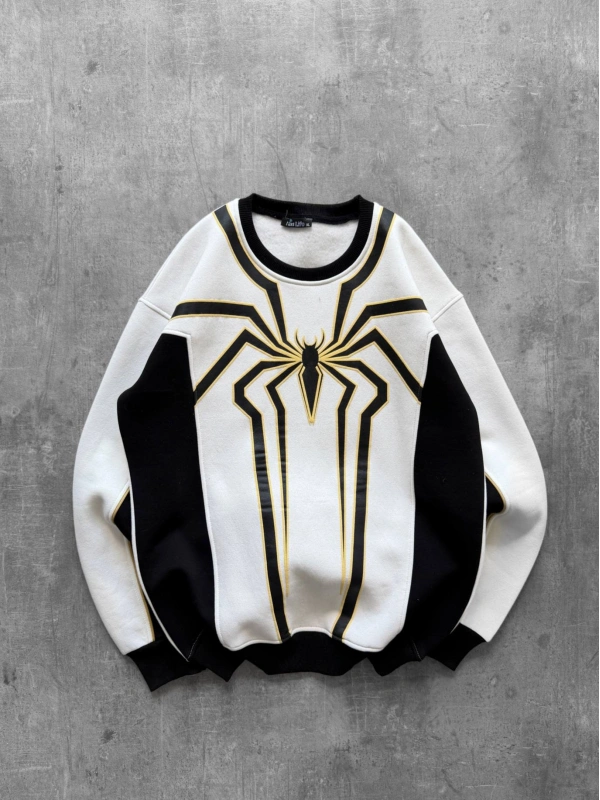 Spider Sweatshirt Beyaz