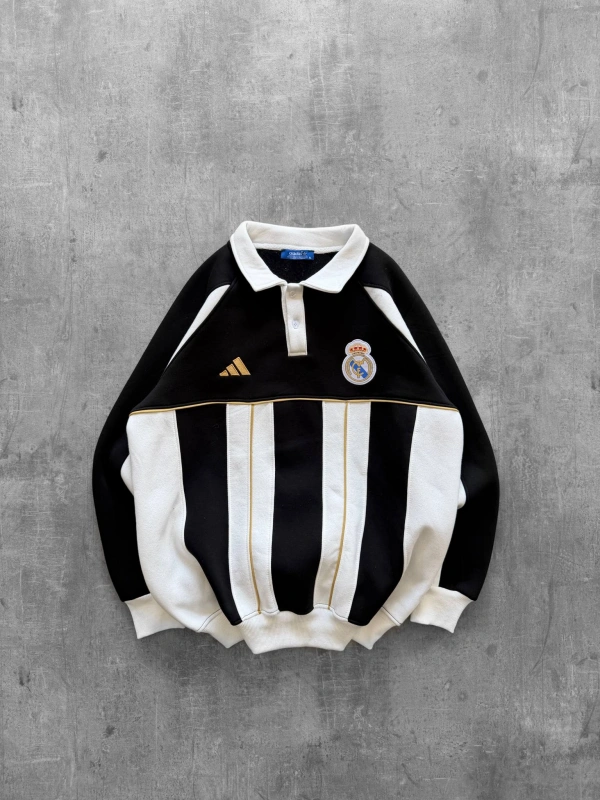 MADRİD OVERSİZE POLO SWEATSHİRT SİYAH