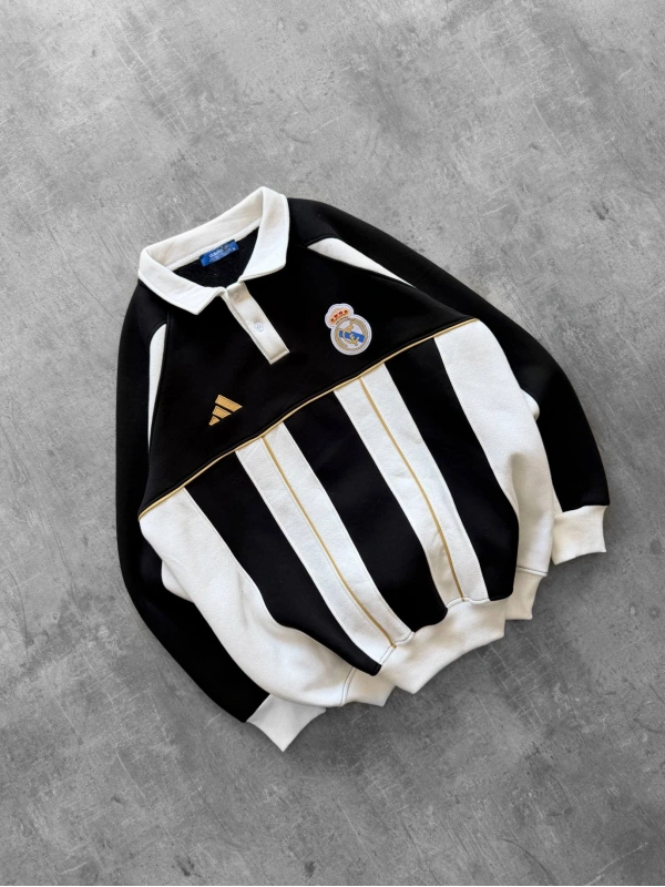 MADRİD OVERSİZE POLO SWEATSHİRT SİYAH