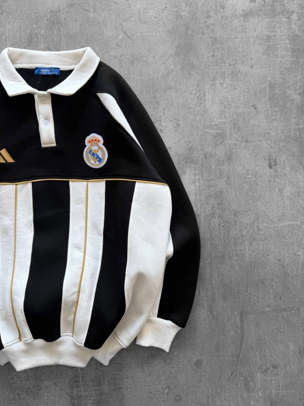 MADRİD OVERSİZE POLO SWEATSHİRT SİYAH