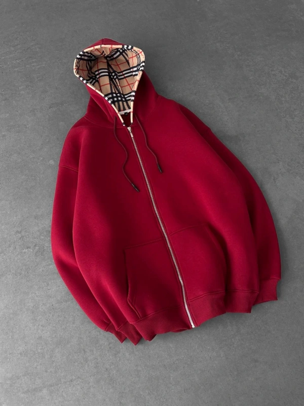 BB Oversize Hırka Kırmızı