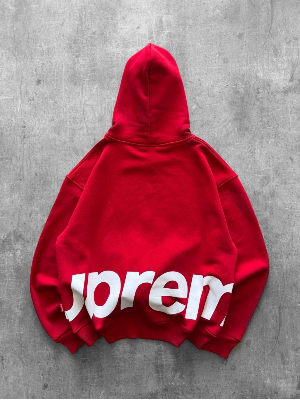 SUPREME OVERSİZE HIRKA KIRMIZI