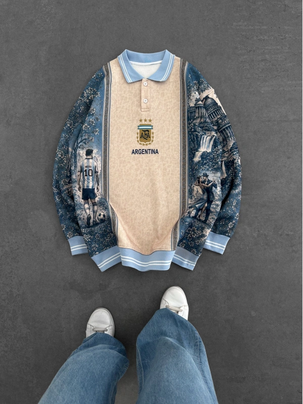 ŞEHİR BASKILI ARJANTİN SWEATSHIRT
