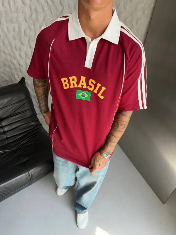 BREZILYA OVERSIZE TSHIRT KIRMIZI