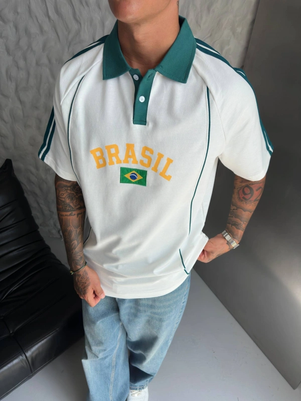BREZILYA OVERSIZE TSHIRT BEYAZ