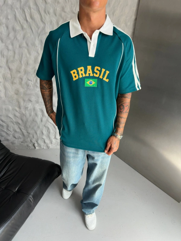 BREZILYA OVERSIZE TSHIRT YEŞİL
